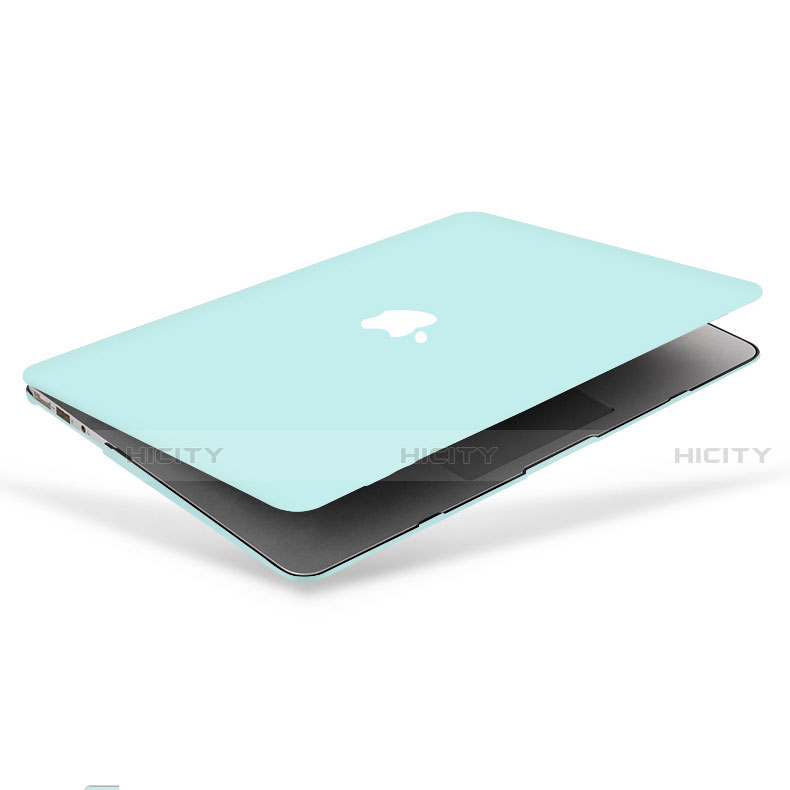 Apple MacBook Air 13 インチ (2020)用ハードケース プラスチック 質感もマット カバー M02 アップル シアン