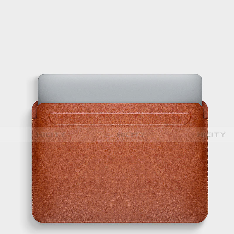 Apple MacBook Air 13 インチ (2020)用高品質ソフトレザーポーチバッグ ケース イヤホンを指したまま L02 アップル 