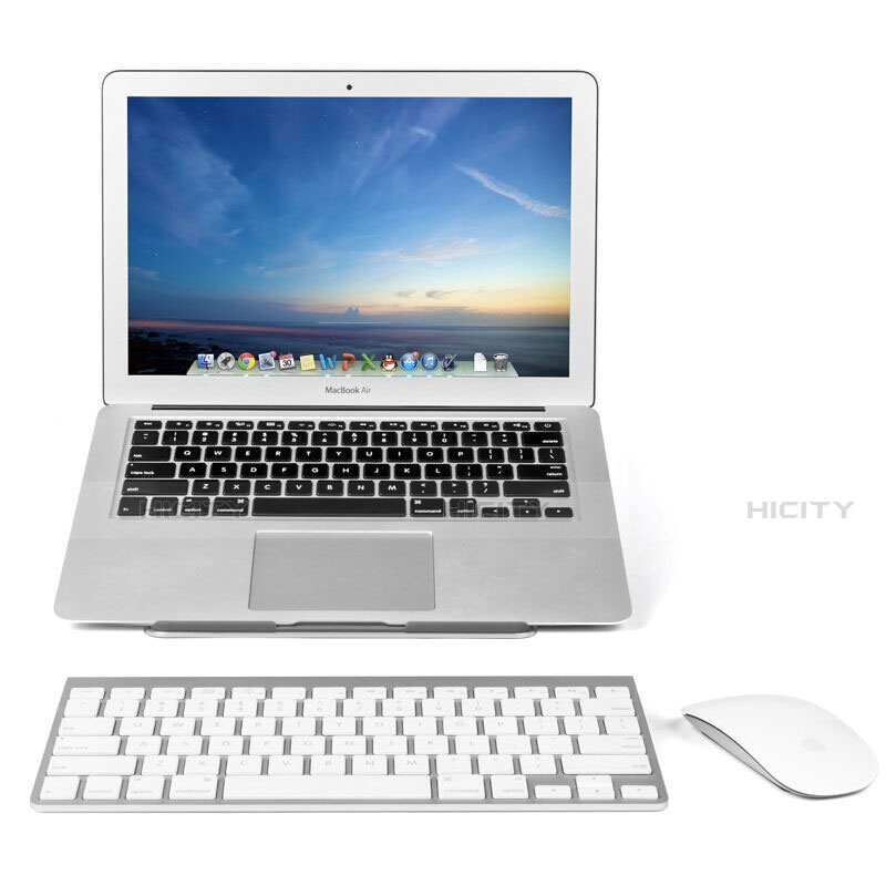Apple MacBook Air 13 インチ (2020)用ノートブックホルダー ラップトップスタンド S05 アップル シルバー