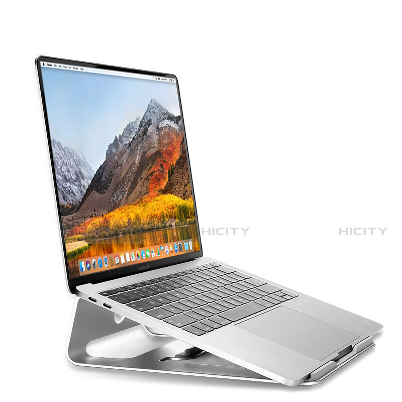 Apple MacBook Air 13 インチ (2020)用ノートブックホルダー ラップトップスタンド S04 アップル シルバー