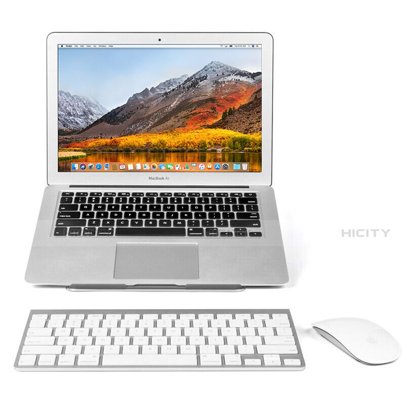 Apple MacBook Air 13 インチ (2020)用ノートブックホルダー ラップトップスタンド S04 アップル シルバー