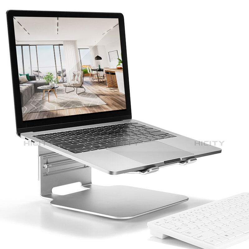 Apple MacBook Air 13.3 インチ (2018)用ノートブックホルダー ラップトップスタンド S07 アップル シルバー