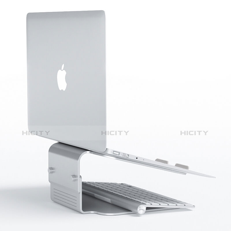 Apple MacBook Air 13.3 インチ (2018)用ノートブックホルダー ラップトップスタンド S09 アップル シルバー