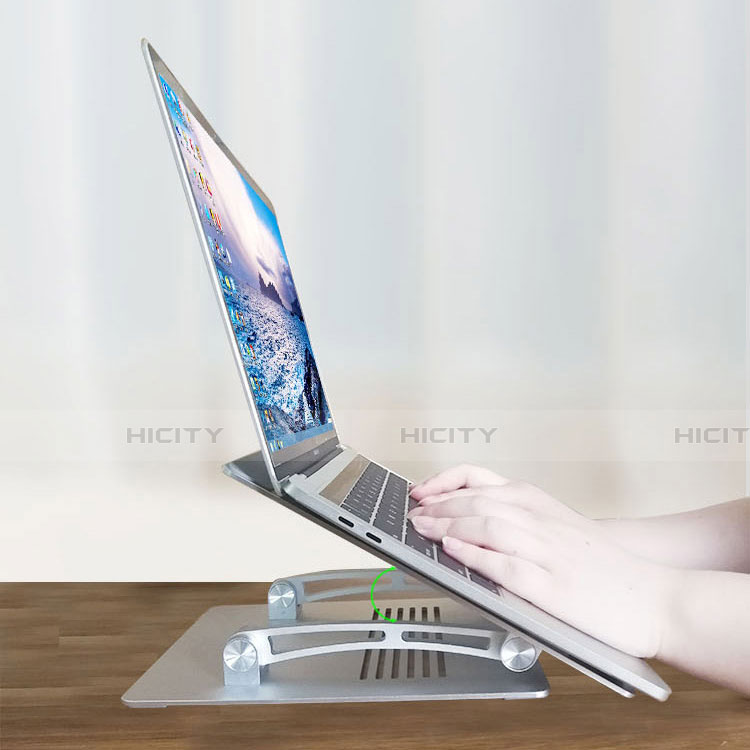 Apple MacBook Pro 13 インチ (2020)用ノートブックホルダー ラップトップスタンド K08 アップル シルバー