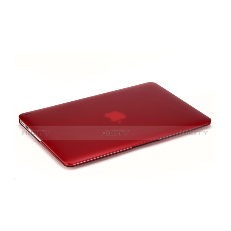 Apple MacBook Pro 13 インチ用極薄ケース クリア透明 プラスチック アップル レッド