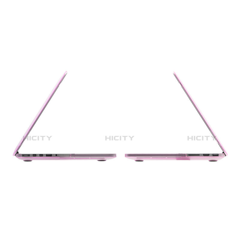 Apple MacBook Pro 13 インチ Retina用極薄ケース クリア透明 プラスチック アップル ピンク