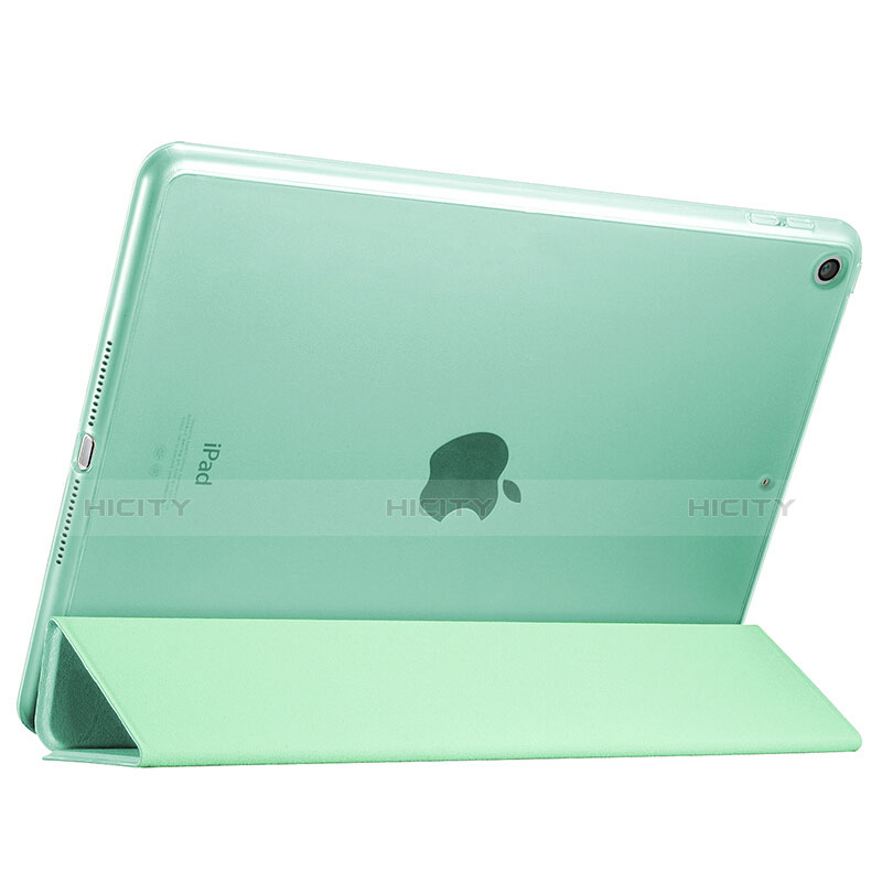 Apple New iPad 9.7 (2017)用手帳型 レザーケース スタンド アップル グリーン