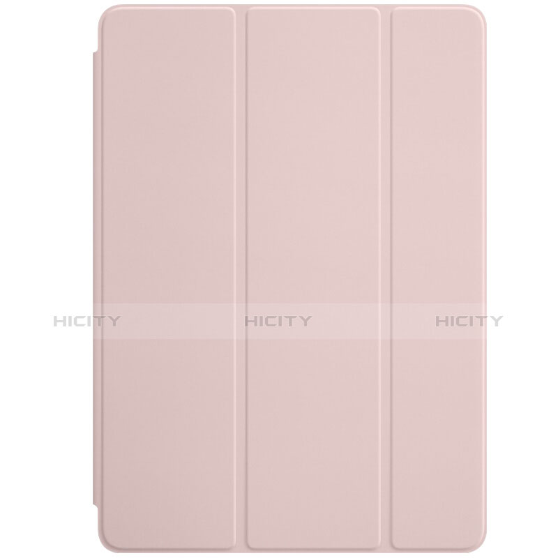 Apple New iPad 9.7 (2017)用手帳型 レザーケース スタンド L01 アップル ピンク
