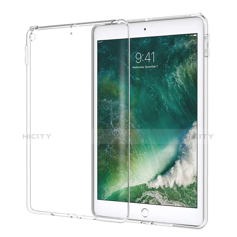 Apple New iPad 9.7 (2017)用極薄ソフトケース シリコンケース 耐衝撃 全面保護 クリア透明 カバー アップル クリア