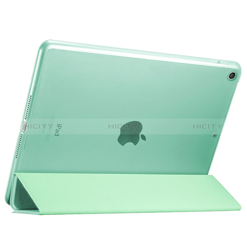 Apple New iPad 9.7 (2018)用手帳型 レザーケース スタンド アップル グリーン