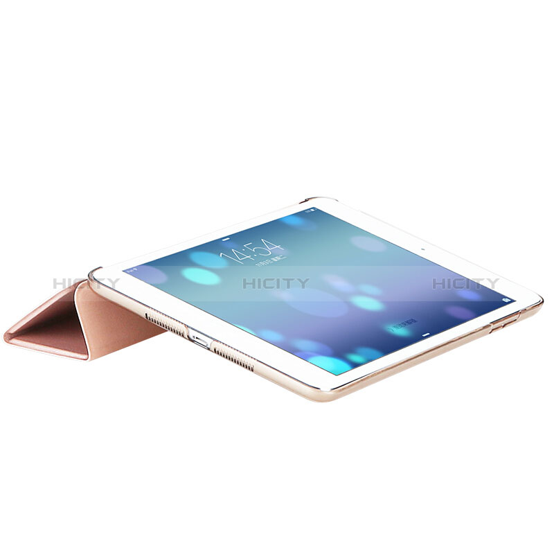 Apple New iPad 9.7 (2018)用手帳型 レザーケース スタンド L01 アップル ピンク