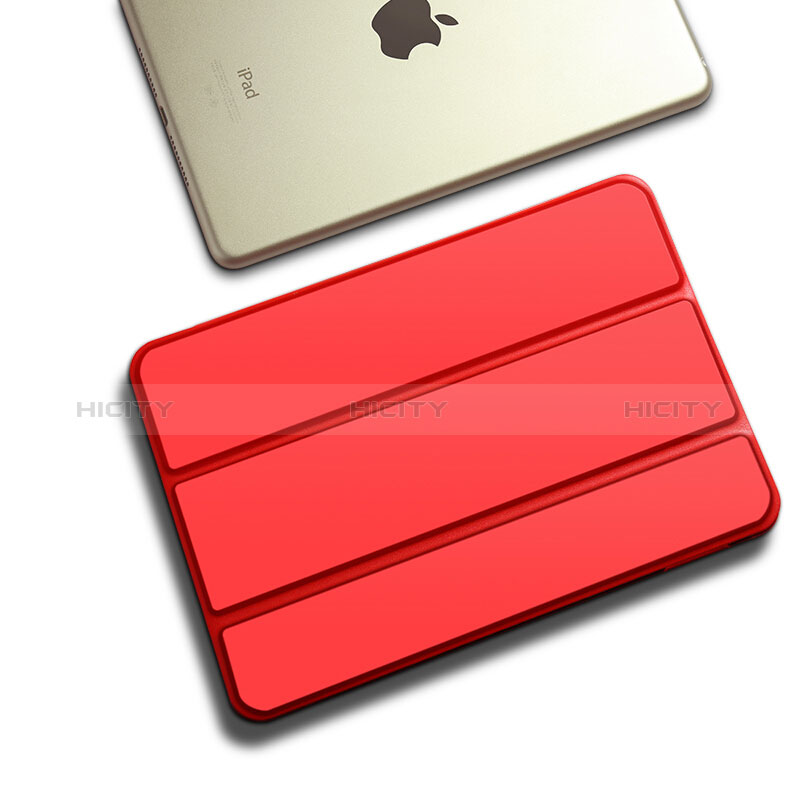 Apple New iPad 9.7 (2018)用手帳型 レザーケース スタンド L09 アップル レッド