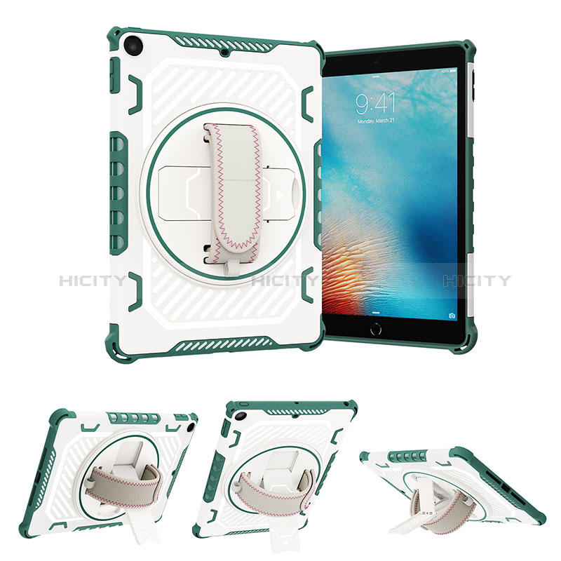 Apple New iPad 9.7 (2018)用ハイブリットバンパーケース スタンド プラスチック 兼シリコーン カバー L07 アップル 