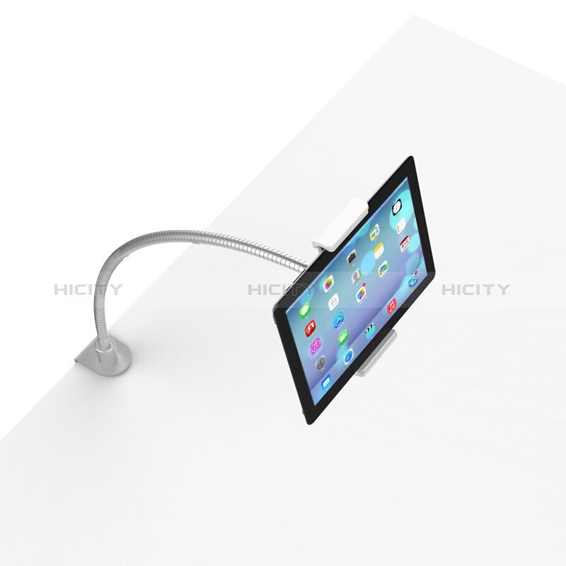 Apple New iPad 9.7 (2018)用スタンドタイプのタブレット クリップ式 フレキシブル仕様 T37 アップル ホワイト