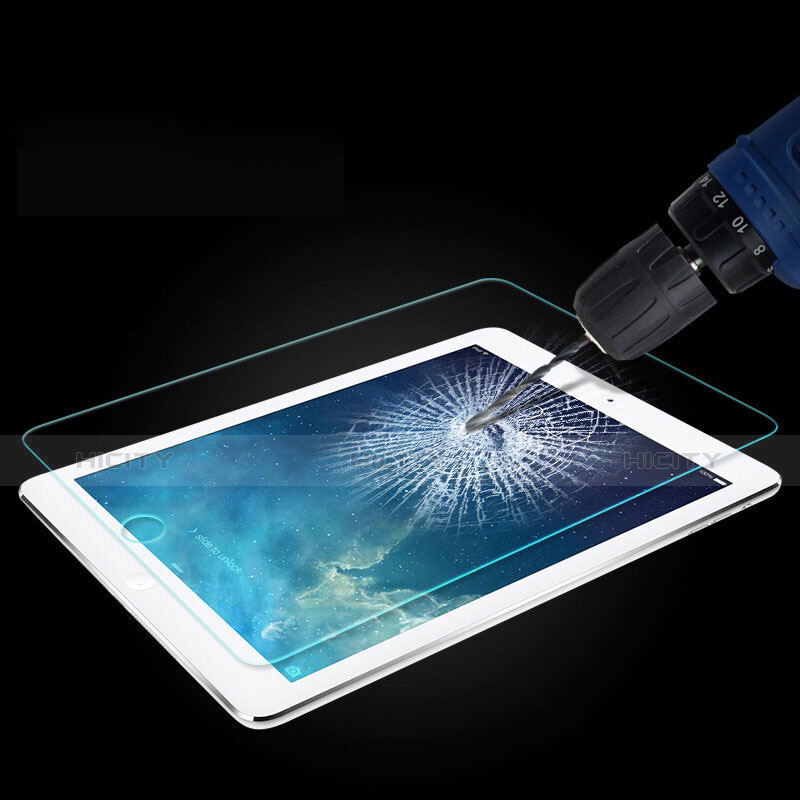 Apple New iPad Pro 9.7 (2017)用アンチグレア ブルーライト 強化ガラス 液晶保護フィルム F02 アップル ネイビー