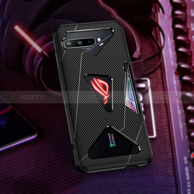 Asus ROG Phone 3用極薄ソフトケース シリコンケース 耐衝撃 全面保護 ZJ1 Asus ブラック
