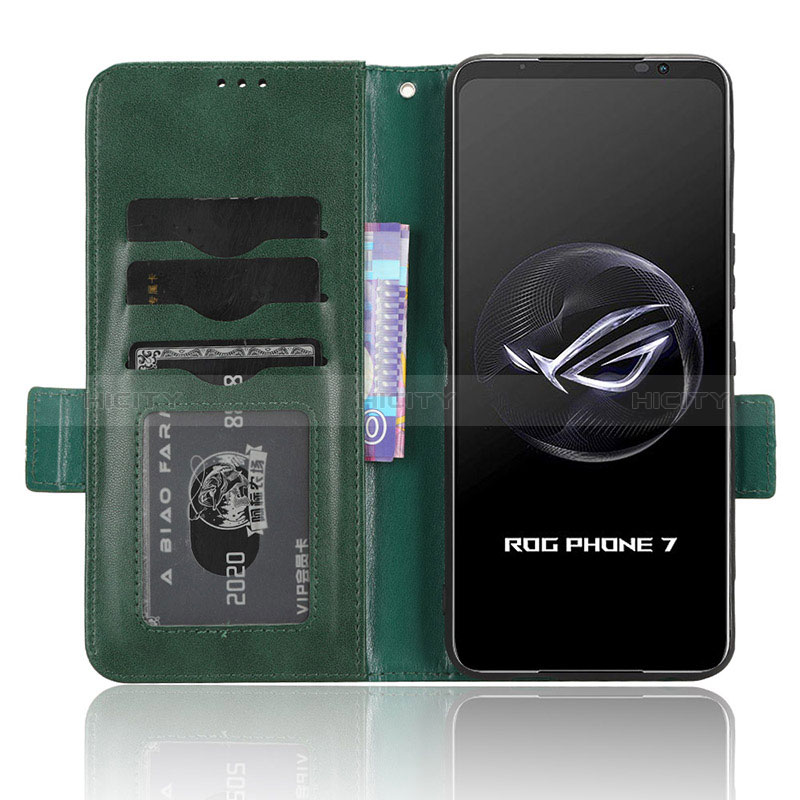 Asus ROG Phone 7 Pro用手帳型 レザーケース スタンド カバー C02X Asus 
