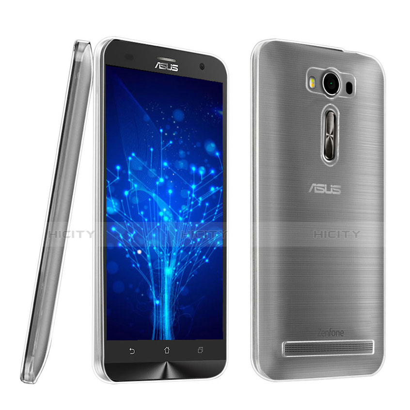 Asus Zenfone 2 Laser ZE500KL ZE550KL用極薄ソフトケース シリコンケース 耐衝撃 全面保護 クリア透明 Asus クリア