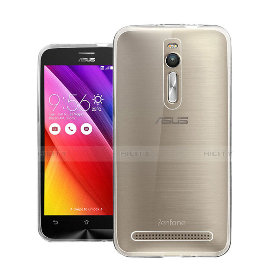 Asus Zenfone 2 ZE551ML ZE550ML用極薄ソフトケース シリコンケース 耐衝撃 全面保護 クリア透明 Asus クリア