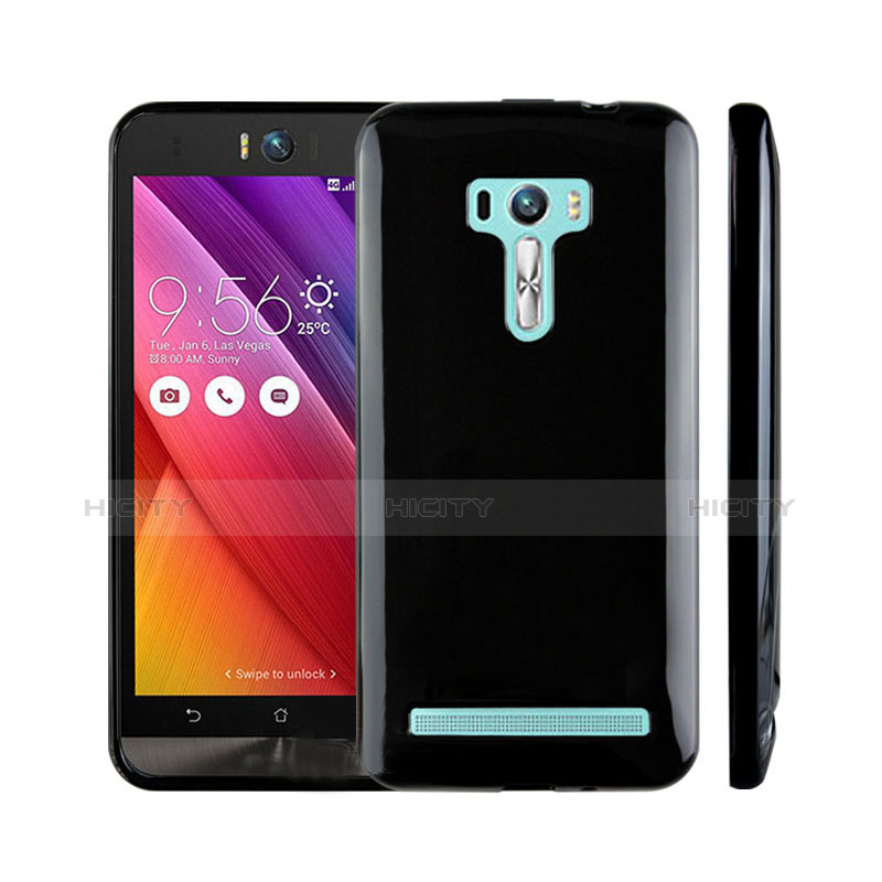 Asus Zenfone Selfie ZD551KL用シリコンケース ソフトタッチラバー Asus ブラック