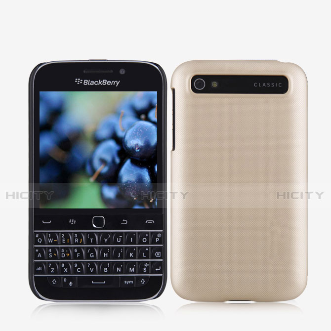Blackberry Classic Q20用ハードケース プラスチック 質感もマット Blackberry ゴールド