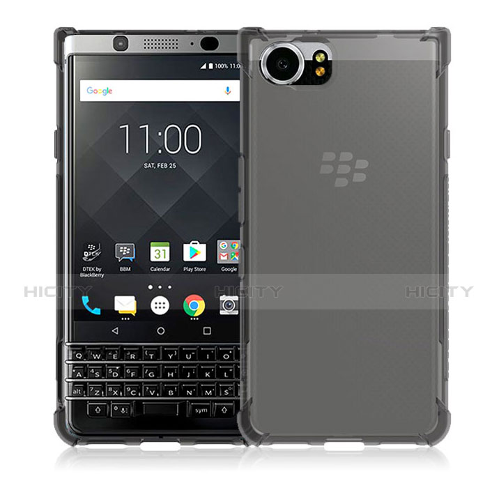 Blackberry KEYone用極薄ソフトケース シリコンケース 耐衝撃 全面保護 クリア透明 T04 Blackberry クリア