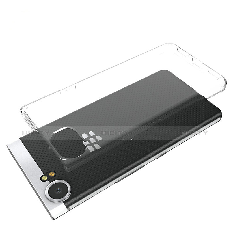 Blackberry KEYone用極薄ソフトケース シリコンケース 耐衝撃 全面保護 クリア透明 T05 Blackberry クリア