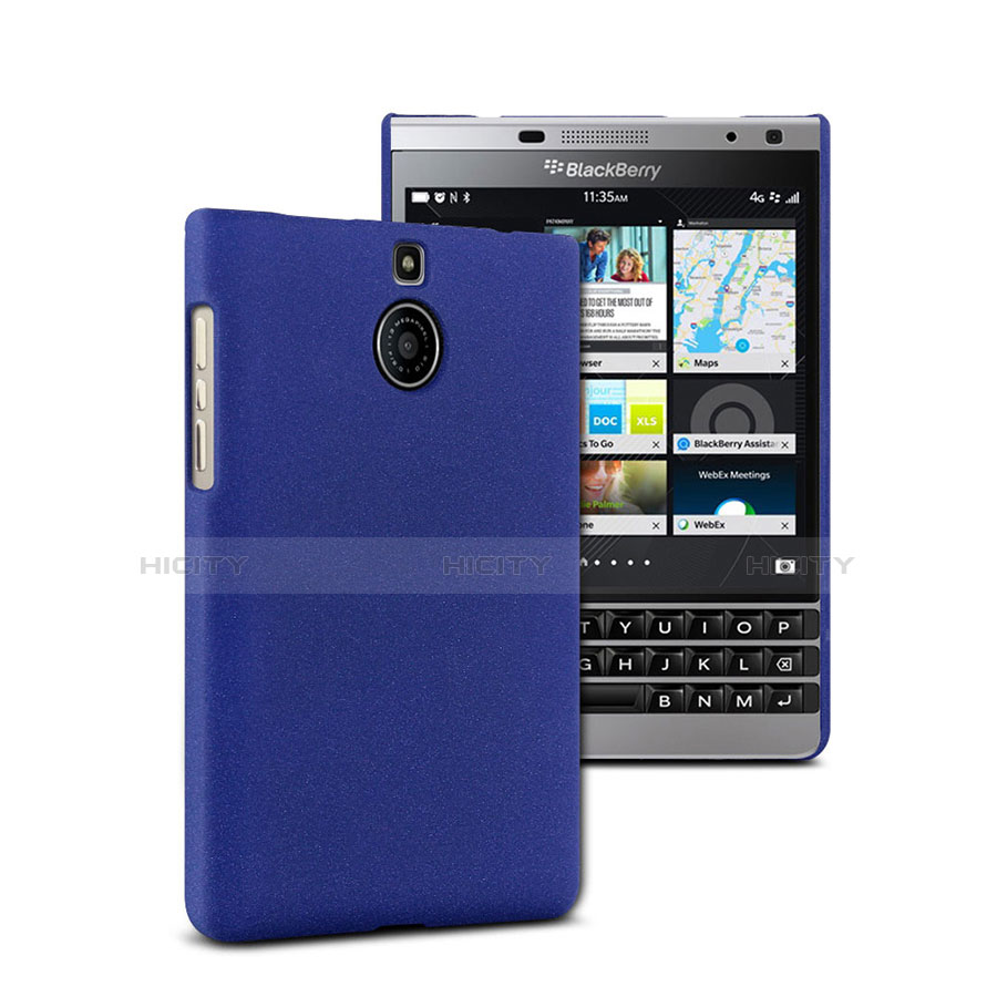 Blackberry Passport Silver Edition用ハードケース プラスチック 質感もマット Blackberry ネイビー