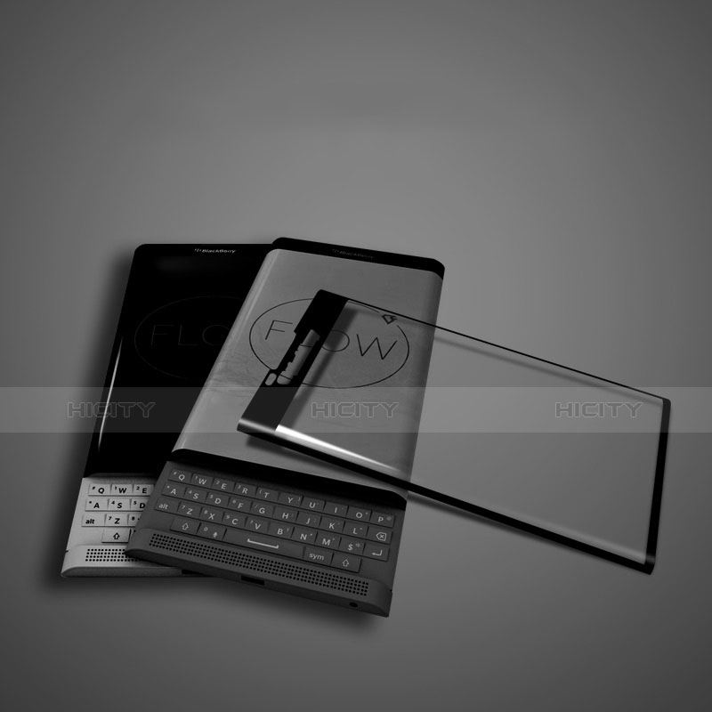 Blackberry Priv用強化ガラス フル液晶保護フィルム F02 Blackberry ブラック