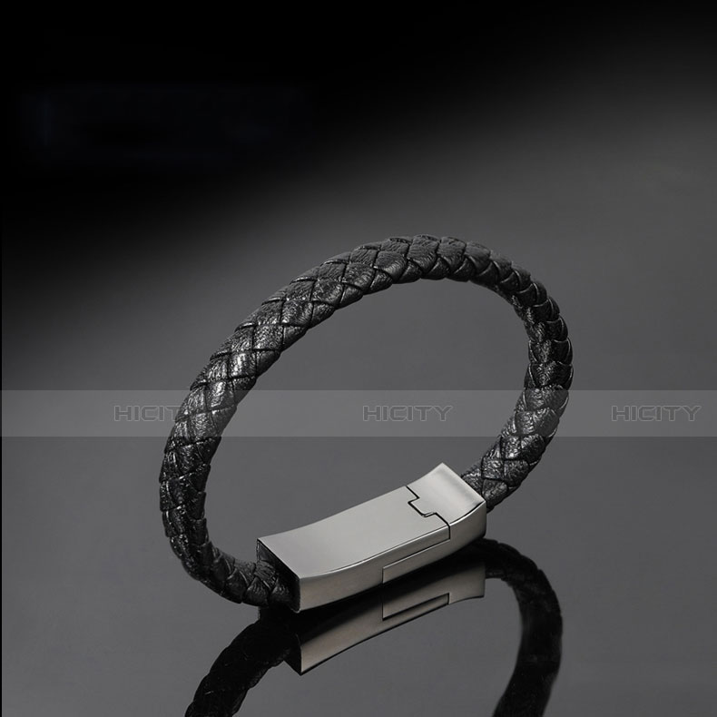 Micro USBケーブル 充電ケーブルAndroidユニバーサル 20cm S01 ブラック
