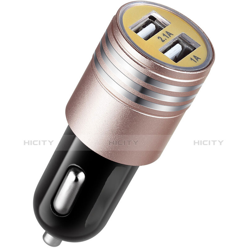 車載充電器3.1A USB電源2ポート カーチャージャー 急速充電 U04 ピンク