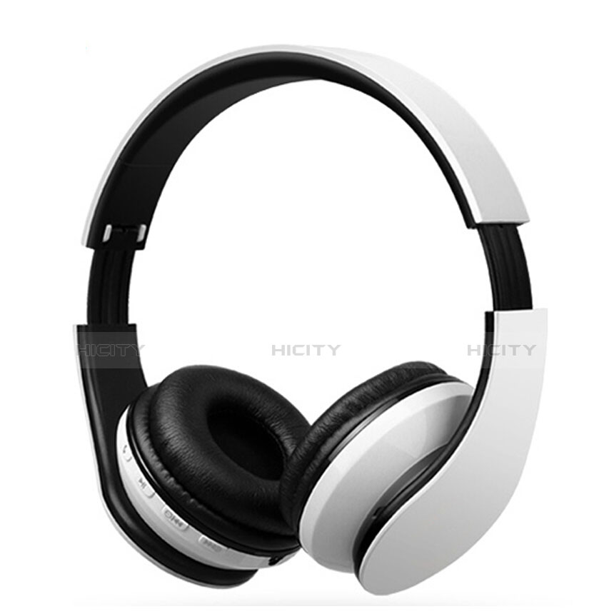 Bluetoothヘッドセットワイヤレス ヘッドホンイヤホン ステレオ H74 ホワイト