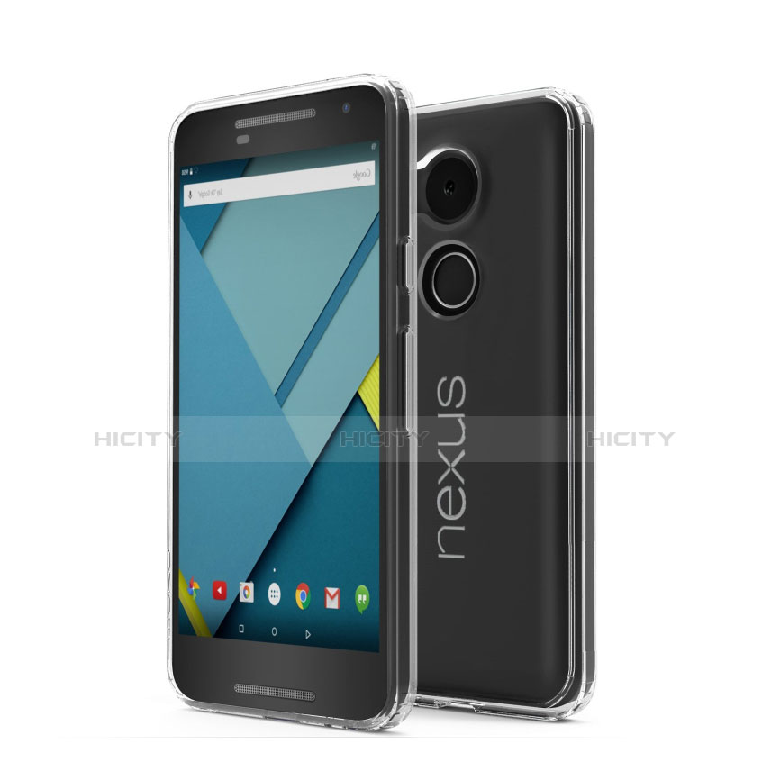 Google Nexus 5X用極薄ソフトケース シリコンケース 耐衝撃 全面保護 クリア透明 カバー グーグル クリア