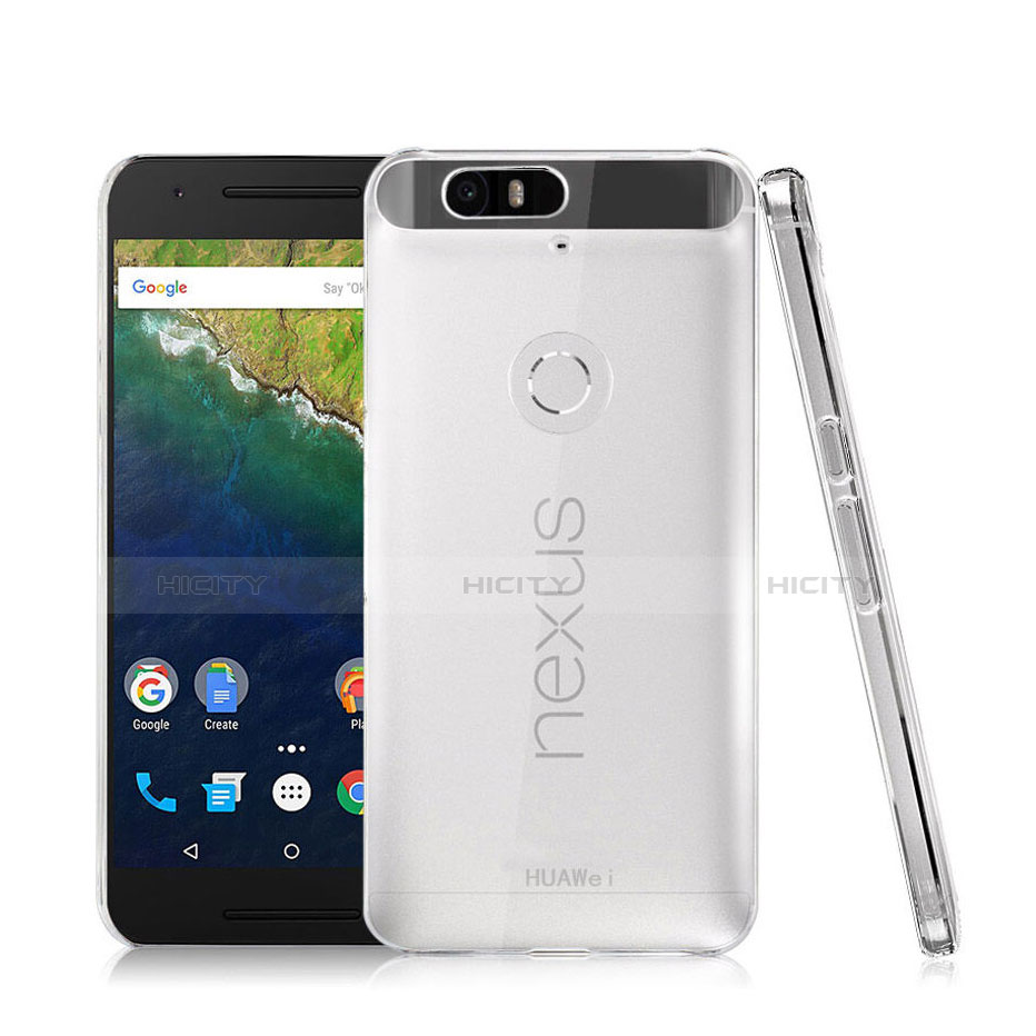 Google Nexus 6P用ハードケース クリスタル クリア透明 グーグル クリア
