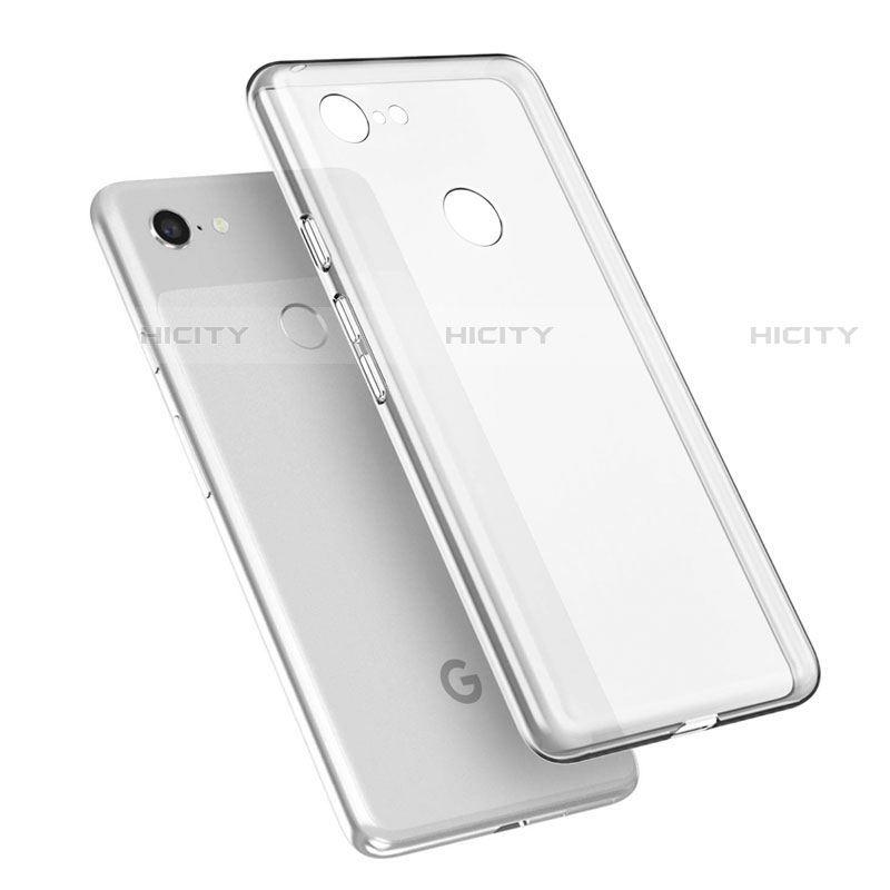 Google Pixel 3 XL用極薄ソフトケース シリコンケース 耐衝撃 全面保護 クリア透明 T02 グーグル クリア