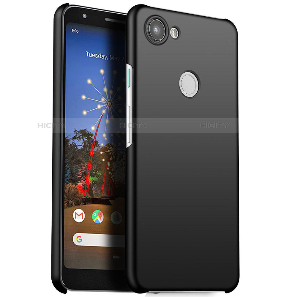 Google Pixel 3a XL用ハードケース プラスチック 質感もマット M01 グーグル ブラック