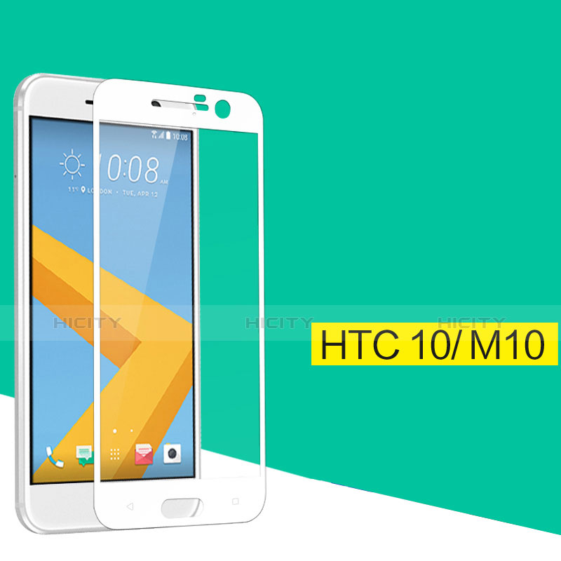 HTC 10 One M10用強化ガラス フル液晶保護フィルム HTC ホワイト