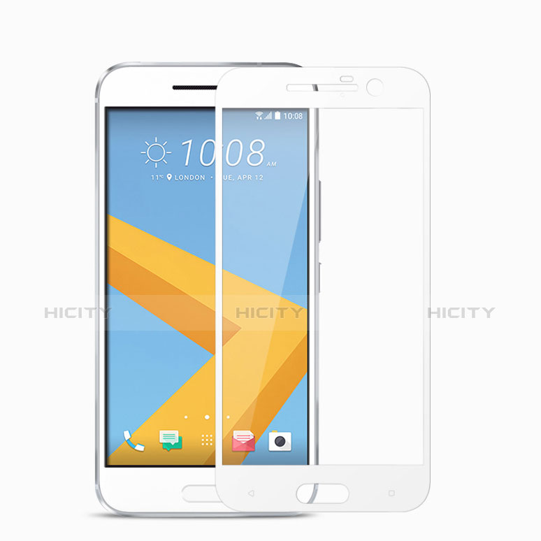 HTC 10 One M10用強化ガラス フル液晶保護フィルム HTC ホワイト