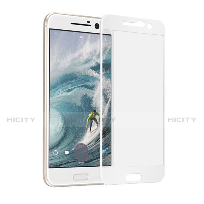 HTC 10 One M10用強化ガラス フル液晶保護フィルム F02 HTC ホワイト