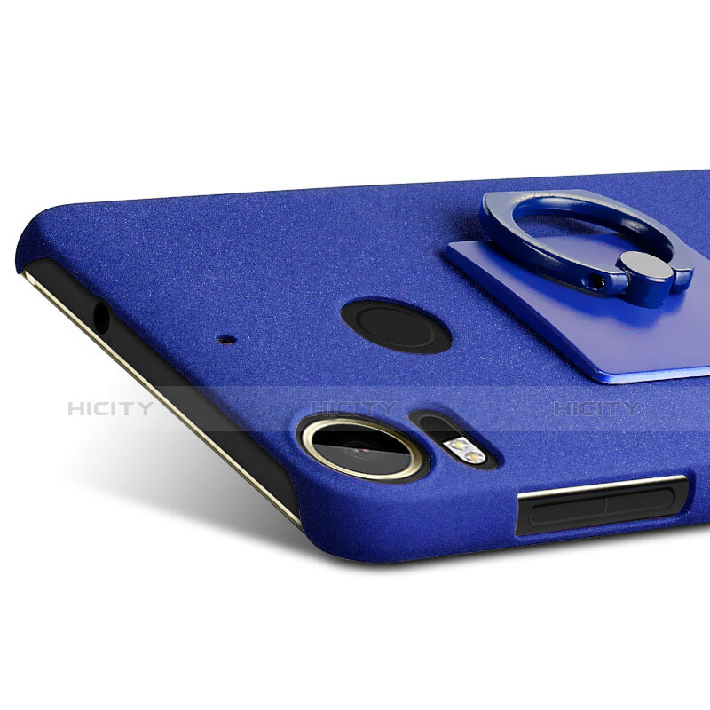 HTC Desire 10 Pro用ハードケース カバー プラスチック アンド指輪 HTC ネイビー