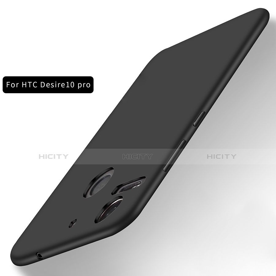 HTC Desire 10 Pro用極薄ソフトケース シリコンケース 耐衝撃 全面保護 HTC ブラック