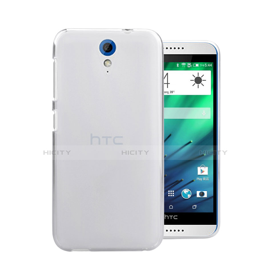 HTC Desire 620用ハードケース クリスタル クリア透明 HTC ホワイト