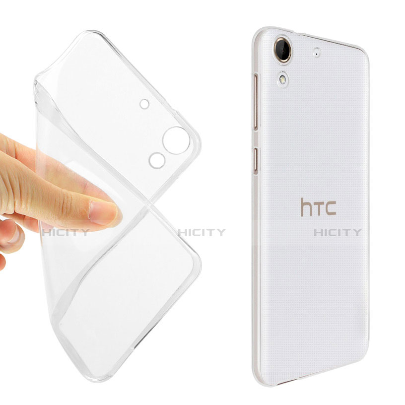HTC Desire 728 728g用極薄ソフトケース シリコンケース 耐衝撃 全面保護 クリア透明 HTC クリア