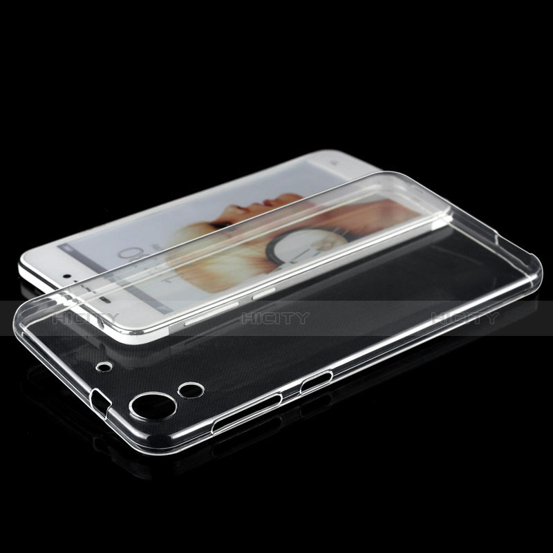 HTC Desire 728 728g用極薄ソフトケース シリコンケース 耐衝撃 全面保護 クリア透明 HTC クリア