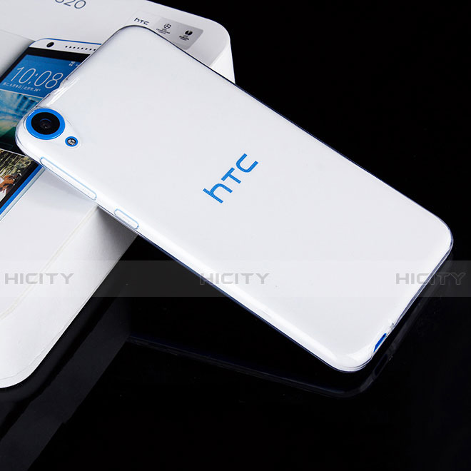 HTC Desire 820用極薄ソフトケース シリコンケース 耐衝撃 全面保護 クリア透明 HTC クリア