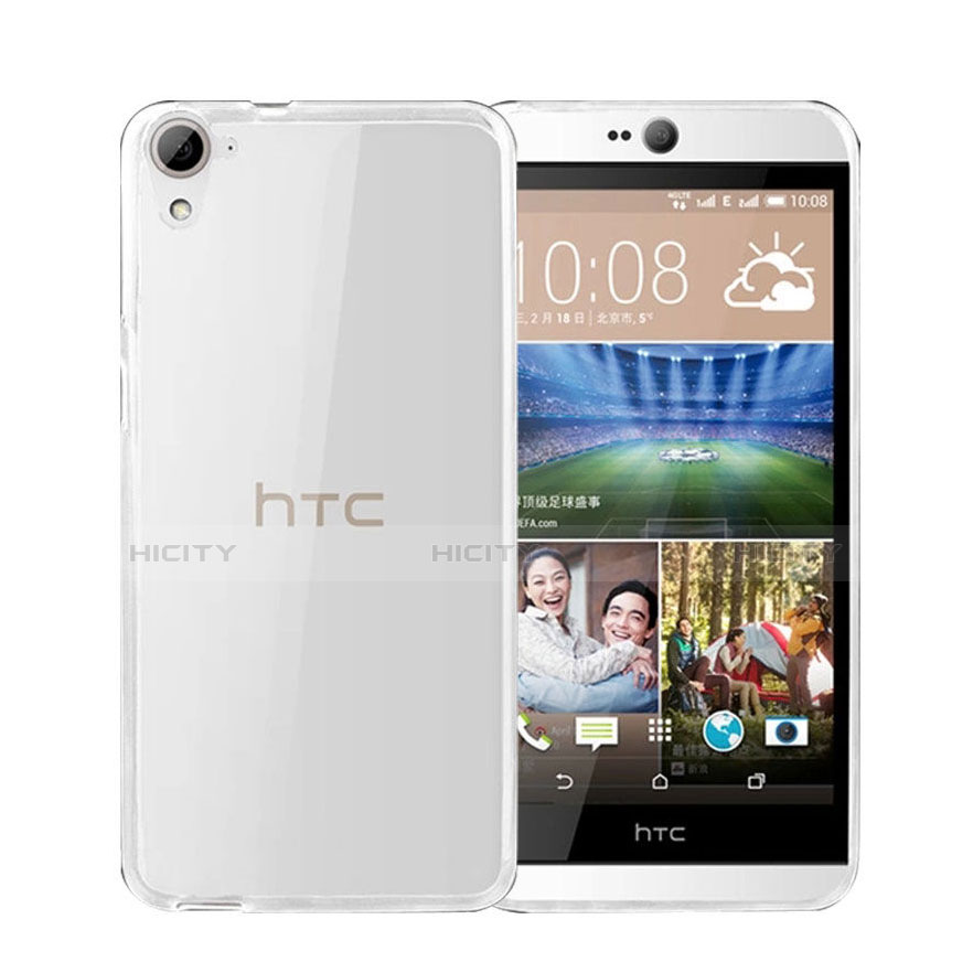 HTC Desire 826 826T 826W用極薄ソフトケース シリコンケース 耐衝撃 全面保護 クリア透明 HTC クリア