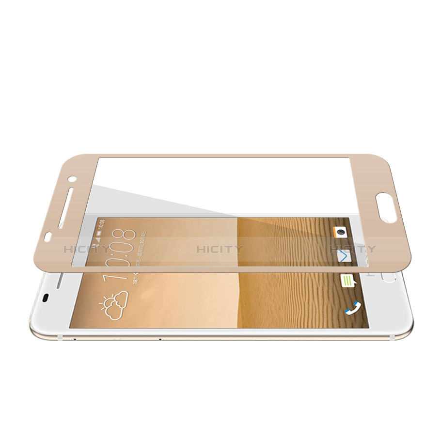 HTC One A9用強化ガラス フル液晶保護フィルム HTC ゴールド
