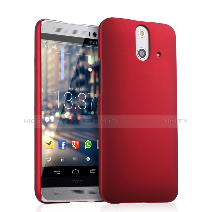 HTC One E8用ハードケース プラスチック 質感もマット HTC レッド