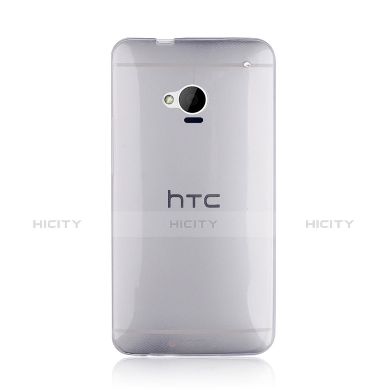 HTC One M7用極薄ソフトケース シリコンケース 耐衝撃 全面保護 クリア透明 HTC クリア