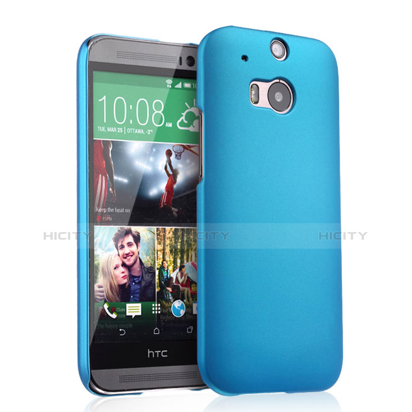 HTC One M8用ハードケース プラスチック 質感もマット HTC ブルー
